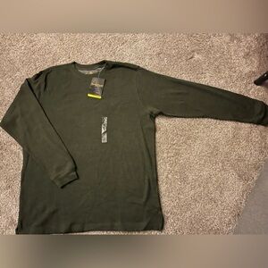 Rugged Trails | Green Long-Sleeve Thermal | Men XL